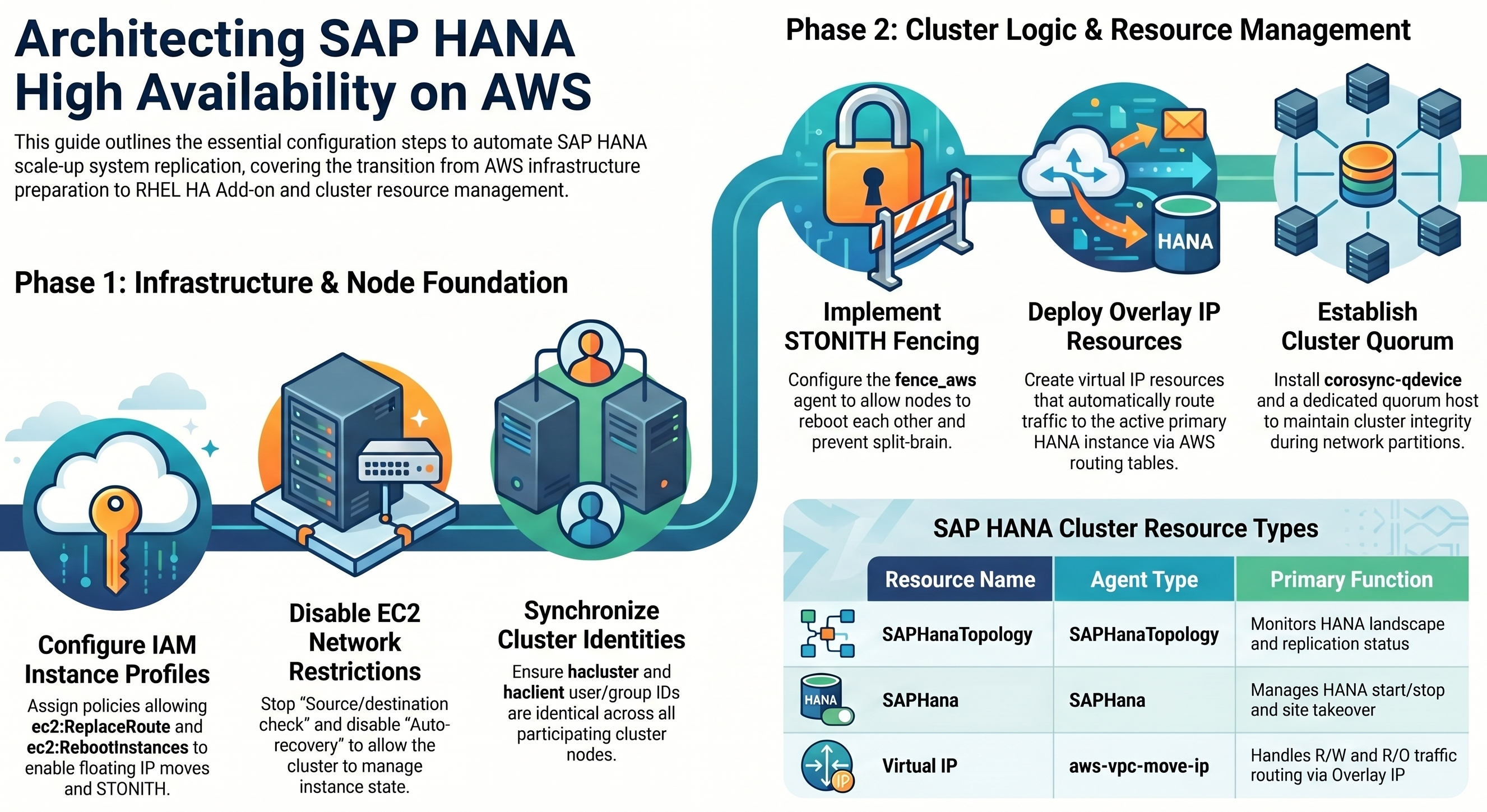 Figure 1 – SAP HANA High Availability Architecture